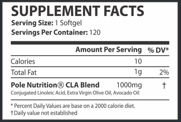 Pole Nutrition CLA 1000mg (120 capsules) - Image 2