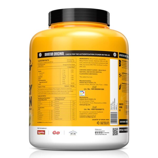 Avvatar Whey Protein | 2 Kg | Malai Kulfi - Image 2