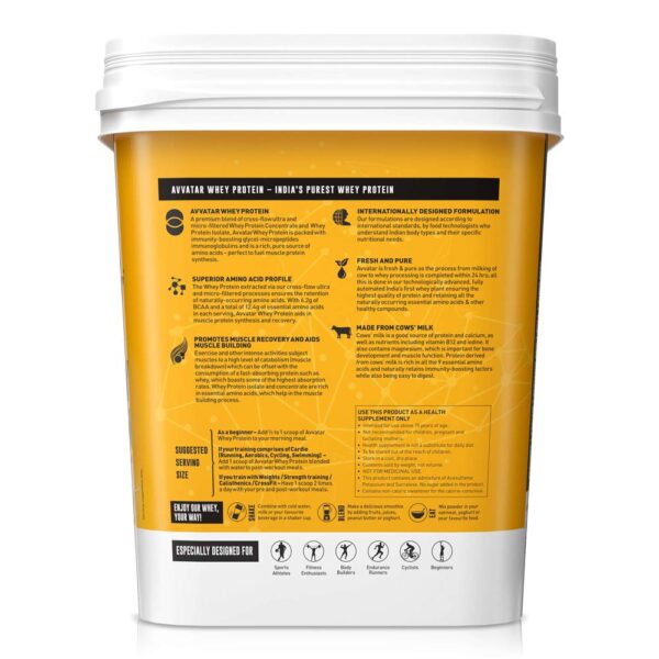 Avvatar Whey Protein | 4 Kg | Malai Kulfi Flavour - Image 2