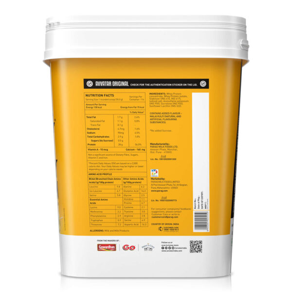 Avvatar Whey Protein | 4 Kg | Malai Kulfi Flavour - Image 3