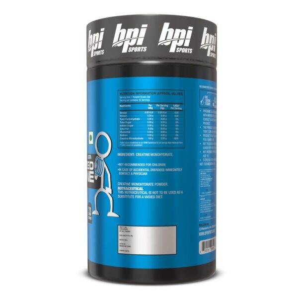 BPI Sports Pure Micronized Creatine | 100gms - 33 servings (Unflavoured) - Image 3