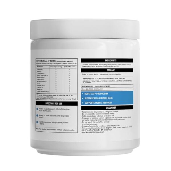 Wellcore - Pure Micronised Creatine Monohydrate (122g, 33 Servings) | Lab Tested | Tropical Tango | Supports Athletic Performance and Power - Image 2
