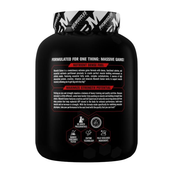 Bigmuscles Nutrition Mamoth Gainer Powder [Belgian Chocolate, 3Kg] - Image 3