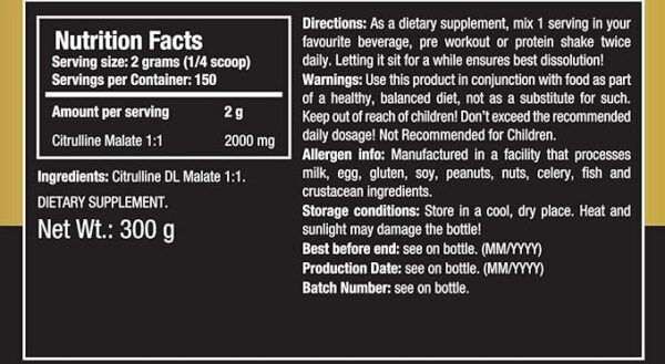 One Science Nutrition (OSN) Pure Citrulline for Boost Metabolism - 300 grams - Image 3