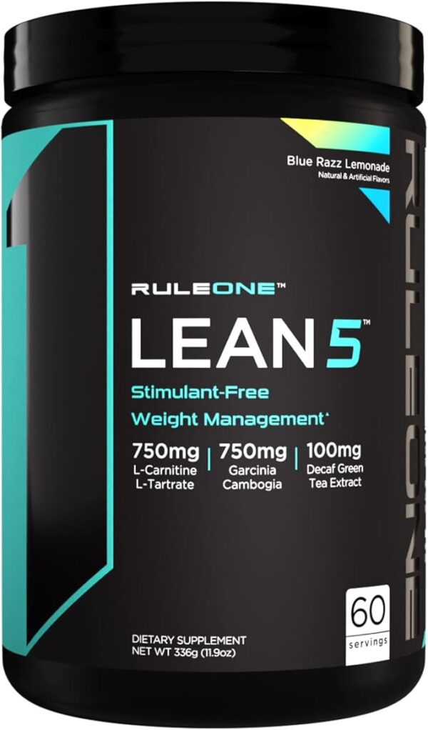 Rule 1 R1 Lean5, Blue Razz Lemonade 60 Servings