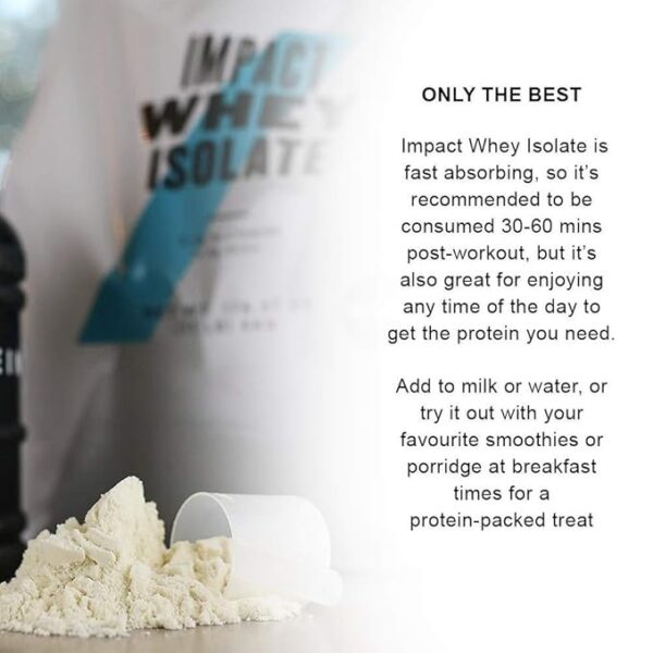 Myprotein Impact Whey Isolate - 2. 5 Kg (Chocolate Brownie) - Image 2