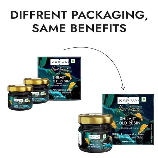 Kapiva Shilajit Gold Resin - 40g Contains 24 Carat Gold 100% - Image 2
