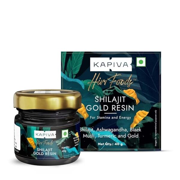 Kapiva Shilajit Gold Resin - 40g Contains 24 Carat Gold 100%