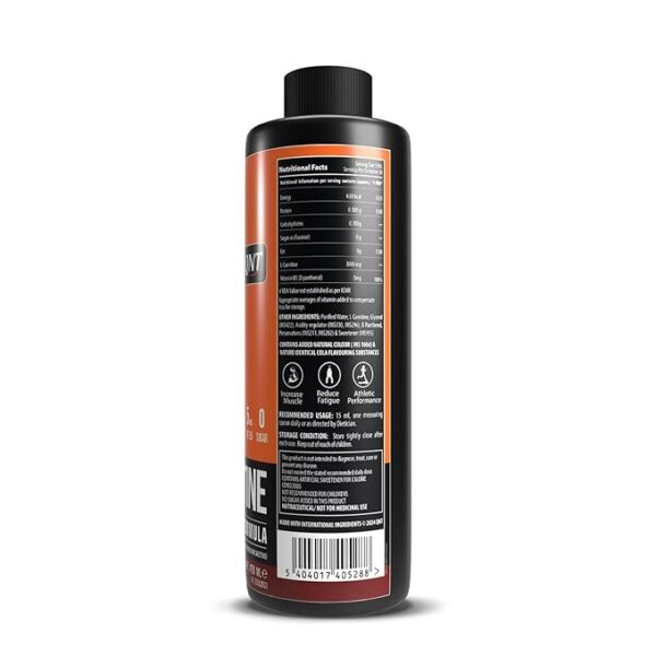 QNT L Carnitine 3000 Liquid | Cola Flavour  | Fat Burner | Weight Loss | 30 Servings - Image 2