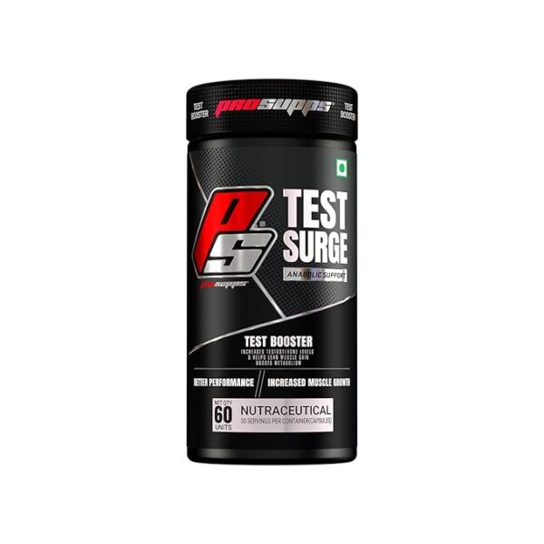 Test Surge Anabolic Support, Testosterone Booster for Men, 60 Capsules