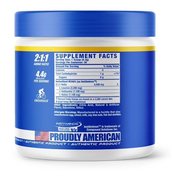 Ronnie Coleman Signature Series BCAA 30 Servings Tropical Punch Flavor - Image 2