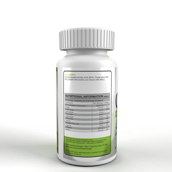 Genetic Nutrition CLA Conjugated Linoleic Acid 80% | 60 Veg Softgel Capsules - Image 3