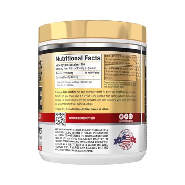 Dexter jackson series micronised creatine (3000 mg) - Image 2