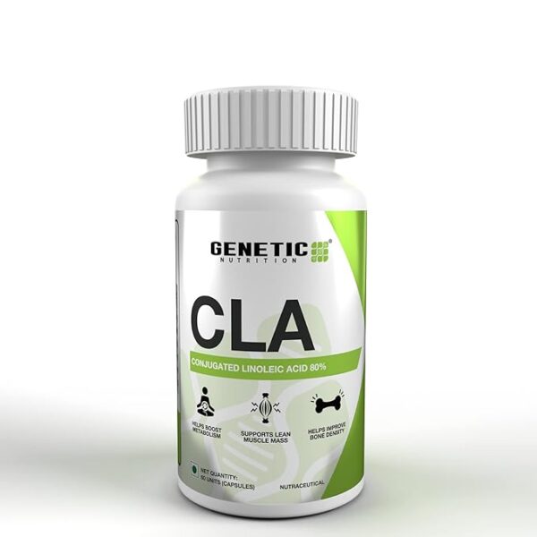 Genetic Nutrition CLA Conjugated Linoleic Acid 80% | 60 Veg Softgel Capsules