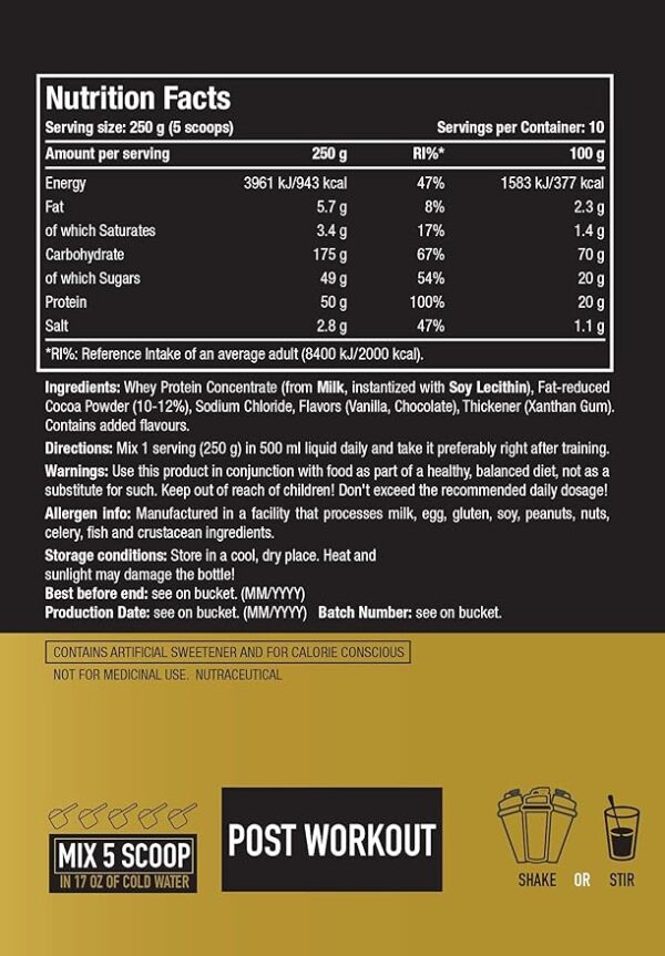 One Science Nutrition (OSN) XL Super Mass Gainer - Image 2