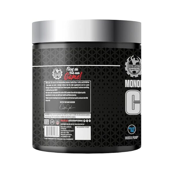 Dexter Jackson Black Series Monohydrate Creatine 300g, 100 Servings - Image 2