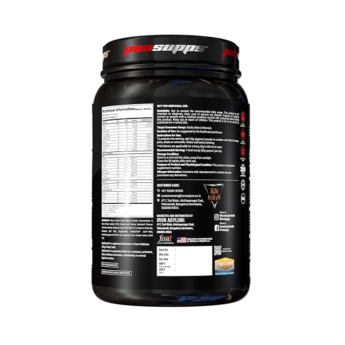 PS PROSUPPS Alpha Whey Protein| 1Kg (Strawberry Shake) 24G Protein|10G Eaa - Image 2