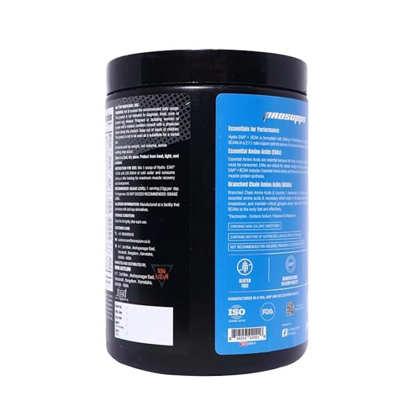 PS PROSUPPS Hydro EAA +BCAA Energy Drink for Recovery  Electrolytes, L-Glutamine, L-Arginine - 450g (Blue Raspberry) - Image 2