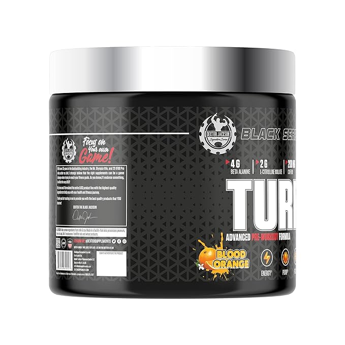 Dexter Jackson Black Series Turbo HP Pre Workout 45 Servings, 450g - Image 2