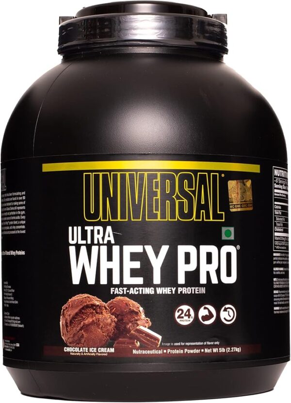 Universal Nutrition Ultra Whey Protein (5lb/2.27kg, Chocolate Ice Cream),