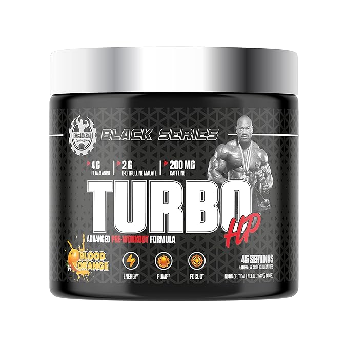 Dexter Jackson Black Series Turbo HP Pre Workout 45 Servings, 450g