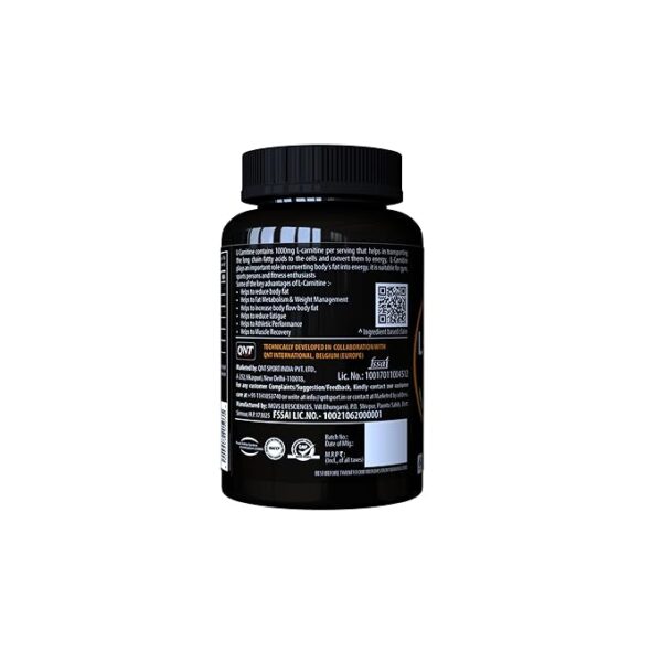 Maxi L-Carnitine 1000 mg | 60 Tabs |  Convert Fat into Energy | Muscle Recovery - Image 2