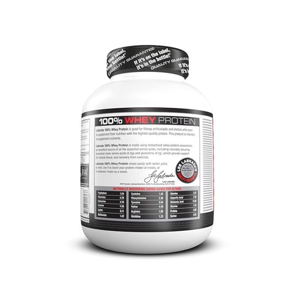 Labrada 100% Whey Protein 4 lbs (1.8 kg) (Chocolate) (24g Protein, 53 Servings) - Image 4