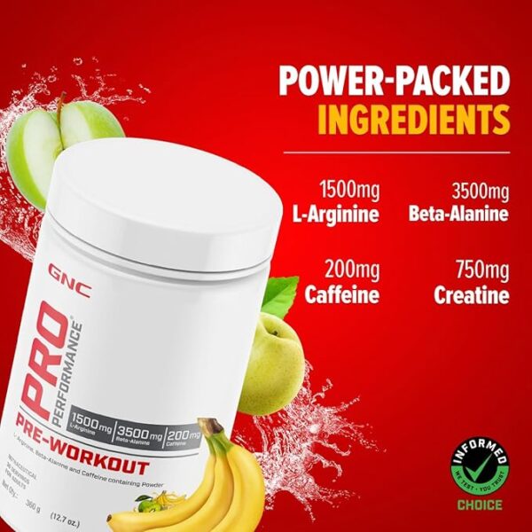 GNC Pro Performance Pre-Workout | 360 gm | 30 Servings | - Image 2
