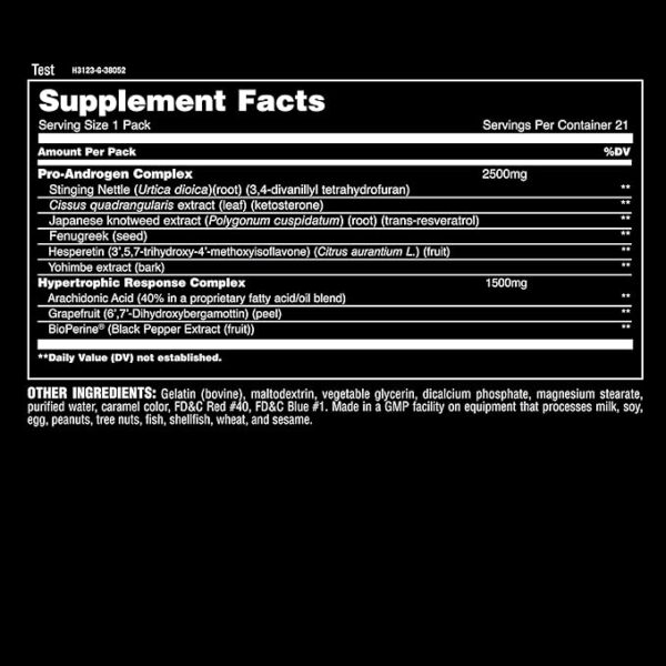 Universal Nutrition Animal Test Testosterone Booster for Lean Muscle and Strength Gains - Image 2