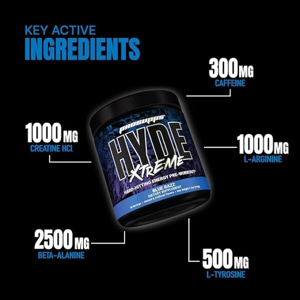 PS PROSUPPS Hyde Xtreme- Hard Hitting Energy Pre Workout Supplement - Image 2