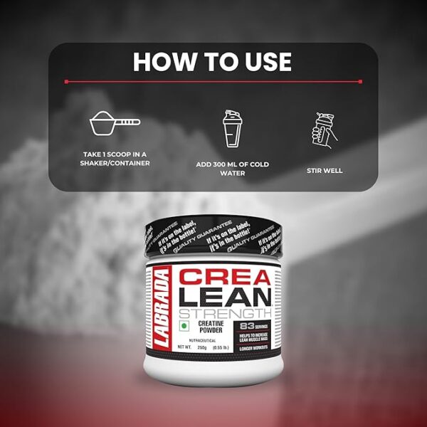 Labrada CreaLean (3g Creatine Monohydrate,For 83 Servings) - Image 3