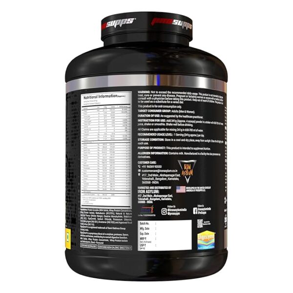 PS PROSUPPS Incredibulk Premium Weight Gainer Protein  2.7kg (Molten Mango) - Image 2