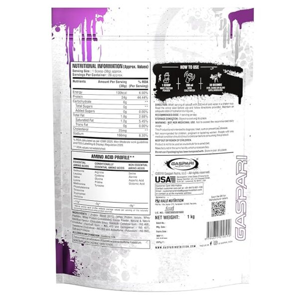 Gaspari Nutrition Whey Protein 1kg Chocolate Bliss - Image 2