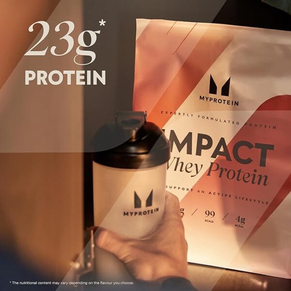 Myprotein Impact Whey Protein  Builds Lean Muscle & Aids Recovery |Strawberry Cream| 5.5 lb,2.5 kg - Image 3