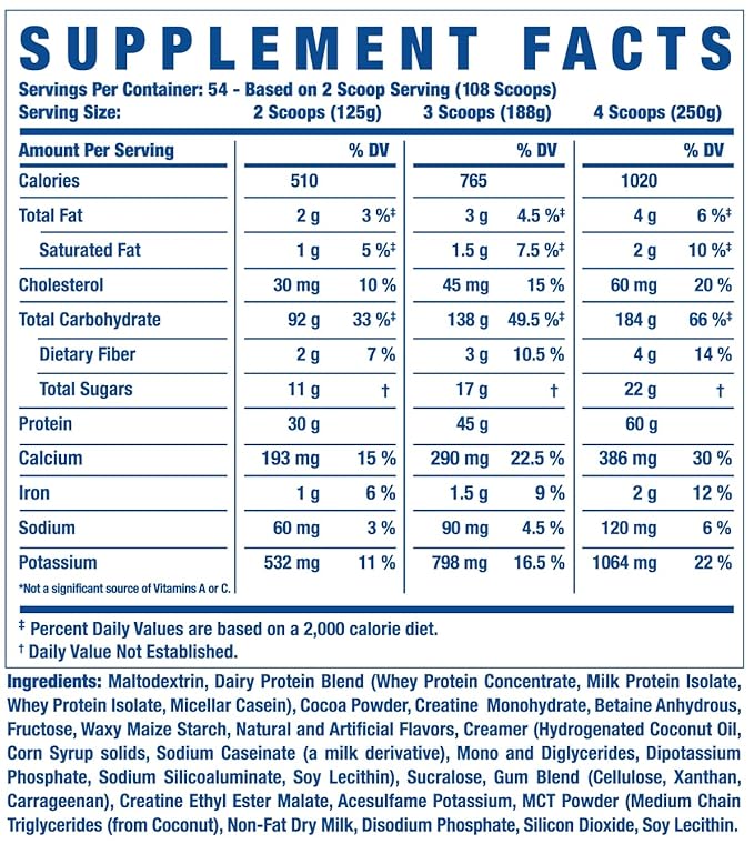 RONNIE COLEMAN King Mass(Dark Chocolate) (6.7 kg, Dark Chocolate) - Image 4