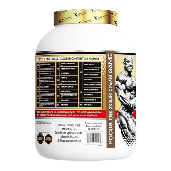 Dexter Jackson Legend Mass - Premium Lean Mass Gaining Formula | Malt Chocolate Flavor | 2722g, 6 lbs - Image 3