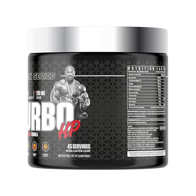 Dexter Jackson Black Series Turbo HP Pre Workout 45 Servings, 450g - Image 3