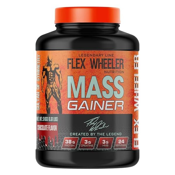 Flex Wheeler Nutrition Mass Gainer | Chocolate Flavor | 3kg, 6.61lbs