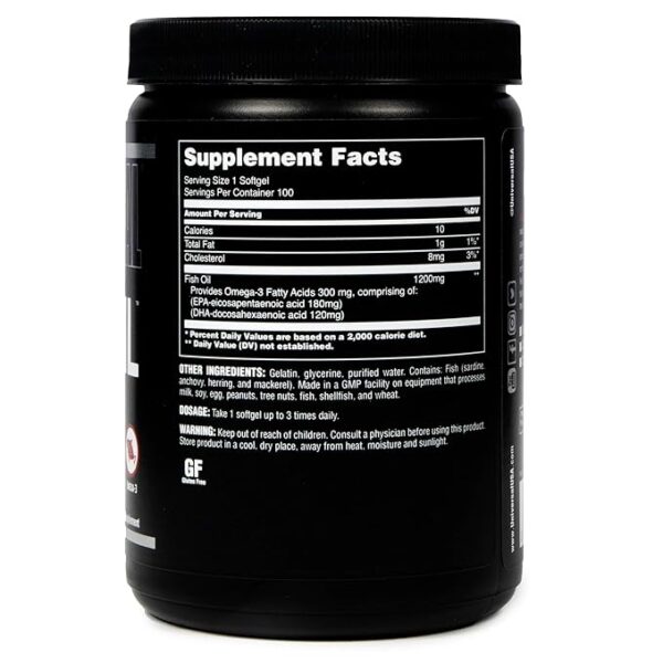 Universal Nutrition Fish Oil - 100 Softgels - Image 2