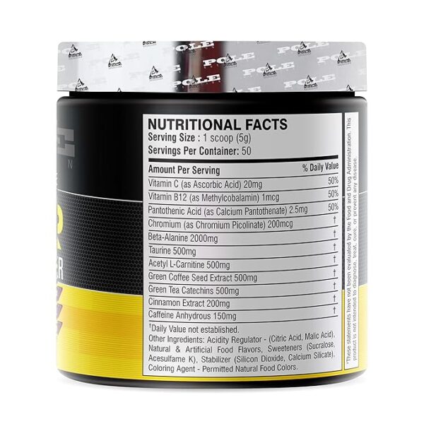 Pole Nutrition Ripper Fat Burner - Tropical Mango Flavor | 250g | 50 Servings - Image 3