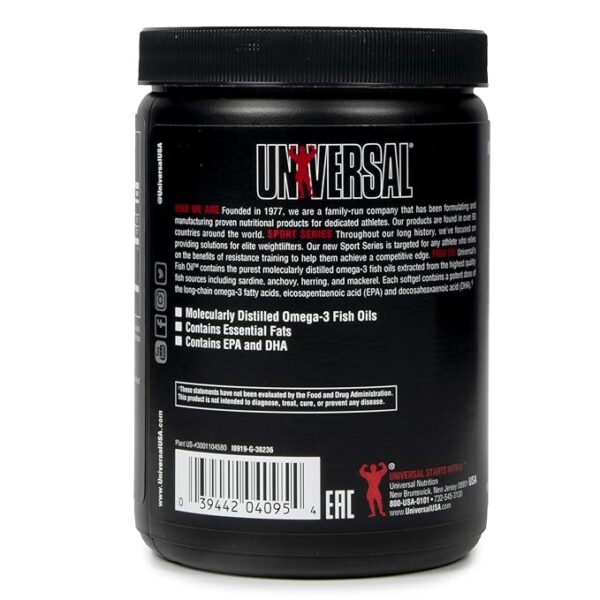 Universal Nutrition Fish Oil - 100 Softgels - Image 3