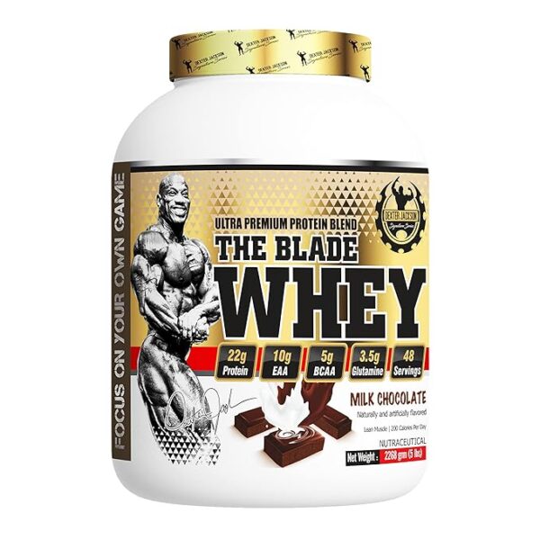 Dexter Jackson The Blade Whey Protine| Milk Chocolate Flavor | 5 lbs 2268g