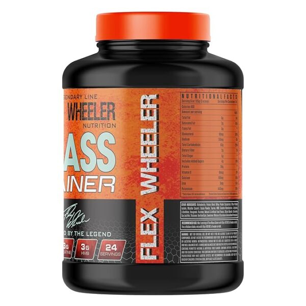 Flex Wheeler Nutrition Mass Gainer | Chocolate Flavor | 3kg, 6.61lbs - Image 2