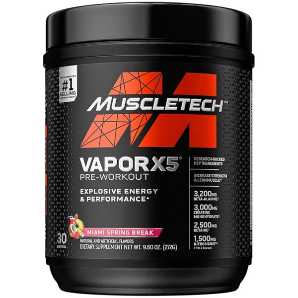 Muscletech Performance Series Vapor X5  Pre-Workout Powder(15 Calories, 1.5g )