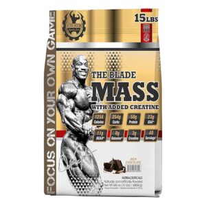 Dexter Jackson The Blade Mass | Added Creatine | 6804g (15 lbs) | Rich Chocolate Flavor |