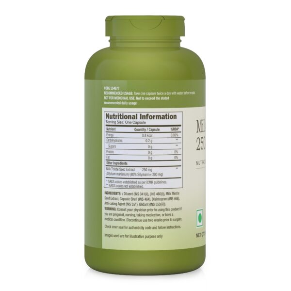 GNC Herbal Plus Milk Thistle 250 mg - Image 2