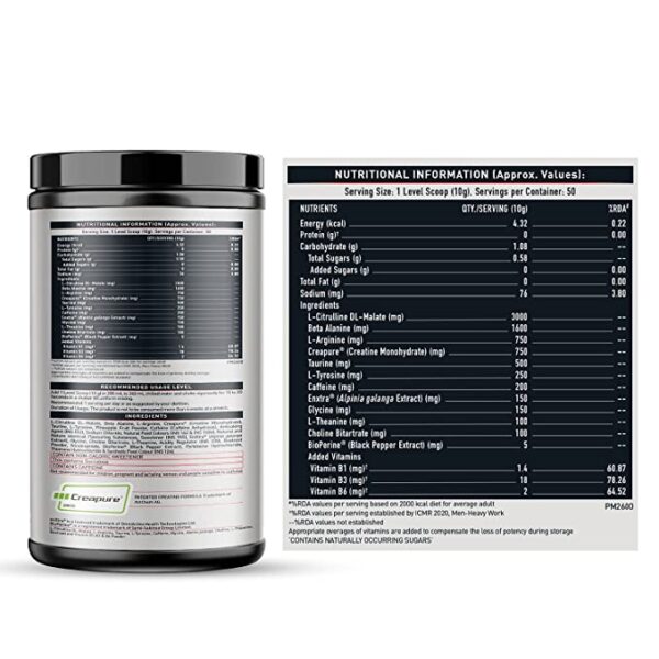 MuscleBlaze Pre Workout WrathX, 300 g - Image 2
