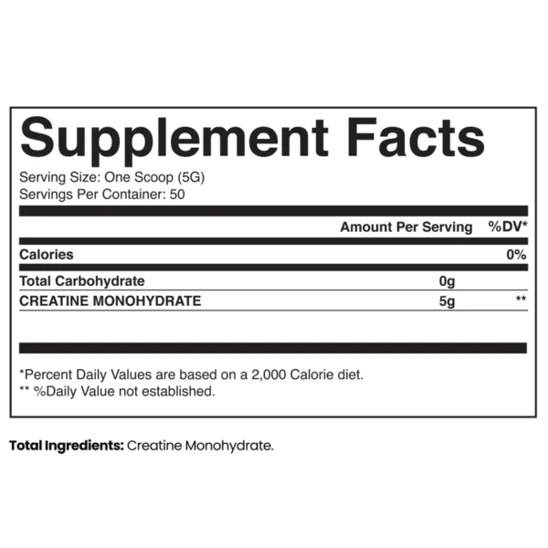 OUTLAST LABZ Creatine Monohydrate 250g - Image 2