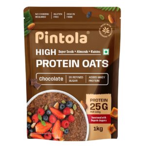 PINTOLA  25 g High Protein Oats 1 kg, Dark Chocolate