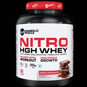 Anabolic Muscle Nitro HGH Whey 2.75kg (65 servings )Vanilla ice cream